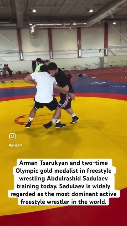 Arman Tsarukyan and Abdulrashid Sadulaev wrestling and training footage ...