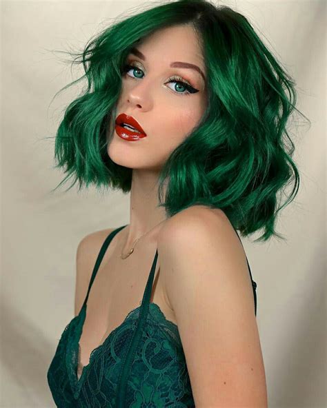 Pin by Kelli May on Hair | Green hair dye, Green hair, Green hair colors