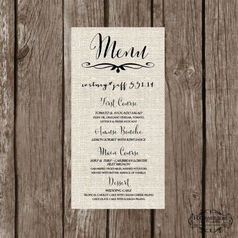 Creative Wedding Menu Card Ideas for Your Special Day