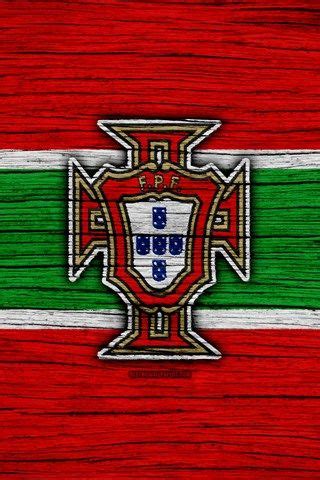 4k, Portugal equipa de futebol nacional, logo, A UEFA, Europa, futebol, textura de madeira ...