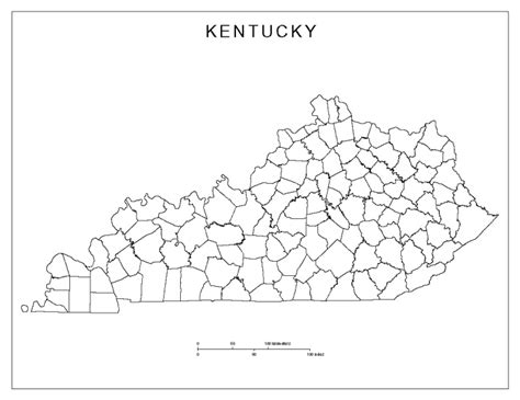 Kentucky Blank Map