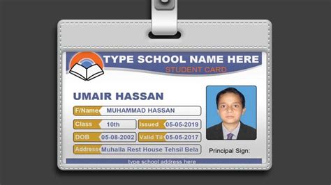 How To Design Id Card In Photoshop + Psd Free Download ~ Al within College Id Card Template Psd ...