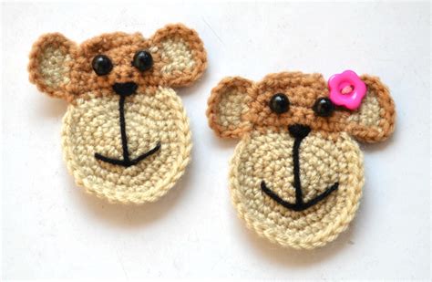 crochet applique pattern crochet monkey by TheLazyHobbyhopper