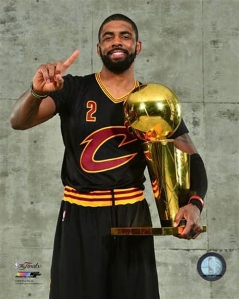 Kyrie Irving with the NBA Championship Trophy Game 7 of the 2016 NBA Finals Photo Print (16 x 20 ...