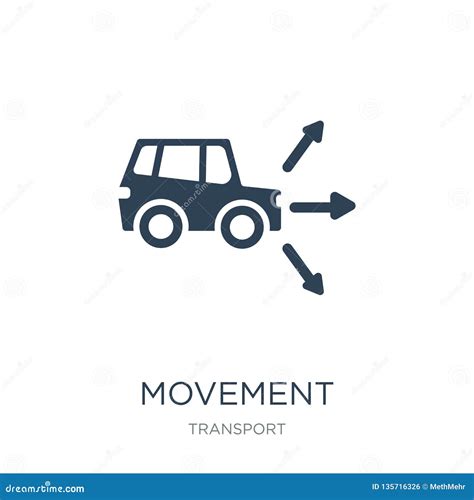 Movement Icon in Trendy Design Style. Movement Icon Isolated on White ...