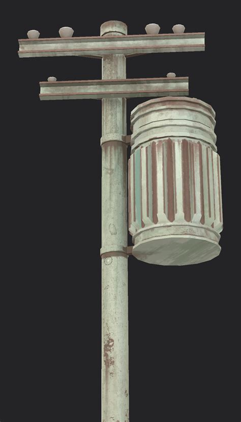 an old fashioned street light on a pole