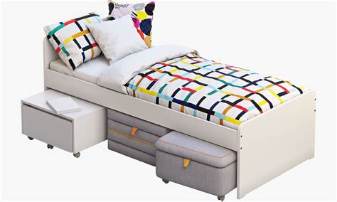 Slakt bed 2 options Ikea 3D model | CGTrader