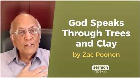 God Speaks Through Trees and Clay by Zac Poonen - - Bible Portal