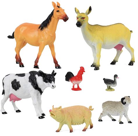 Click N’ Play Realistically Designed Jumbo 10" Inch Farm Animals 7 Piece Playset. - Walmart.com