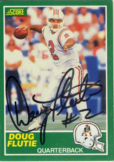 doug flutie | The Football Autograph Encyclopedia