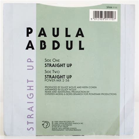 Paula Abdul – Straight Up – RETROCOLLECTOR UK