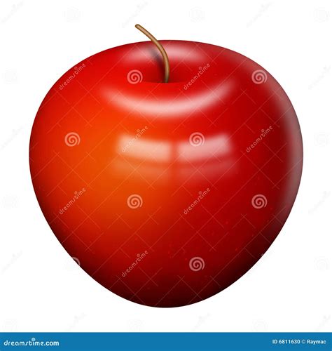 Shiny Red Apple Stock Photo - Image: 6811630