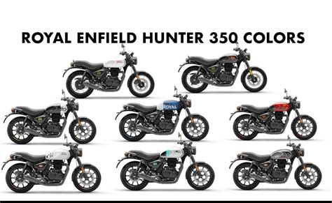 Royal Enfield Hunter 350 Colors: Blue, Red, Black (8+ Colors) - GaadiKey