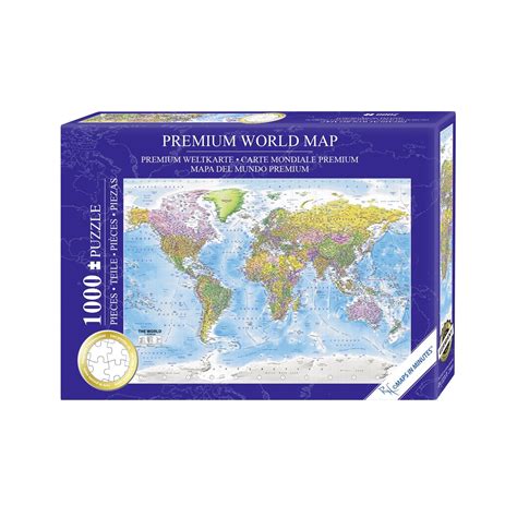 World Map Puzzle 1000 Pieces MAPS IN MINUTES | Etsy