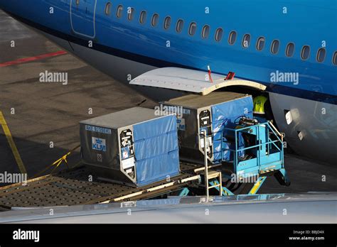 aircraft loading cargo in the netherlands Stock Photo - Alamy