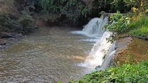 Landscape Sri Dit Waterfall is a small and forested one-level waterfall with sunlight at Khao ...