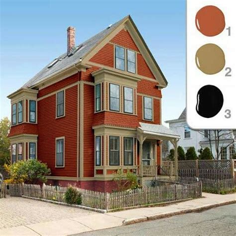Burnt orange house | Exterior paint colors for house, House paint ...