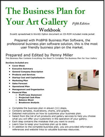 The Business Plan for Your Art Gallery | Yenom Marketing Inc. | Free business plan, Business ...