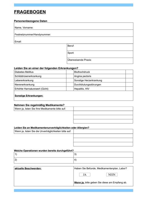 Anamnesis Questionnaire-patient Questionnaire-anamnesis Questionnaire for General Medicine - Etsy