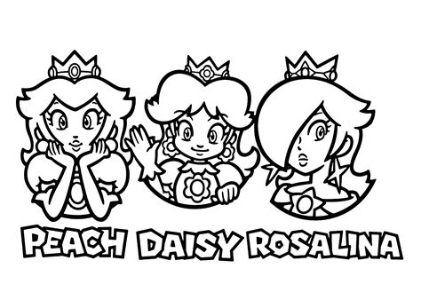 Printable Princess Daisy Coloring Pages