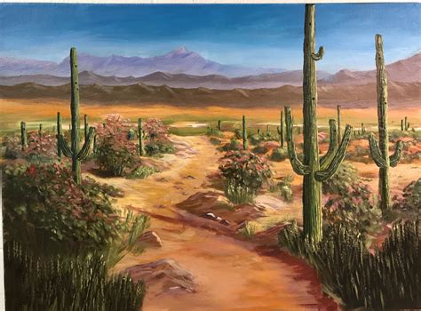 Sonoran Desert Painting at PaintingValley.com | Explore collection of ...