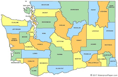 county map of WA - Google Search | County map, Washington county, Washington state history