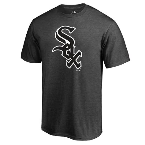 Men's Chicago White Sox Fanatics Branded Heathered Charcoal Primary Logo T-Shirt