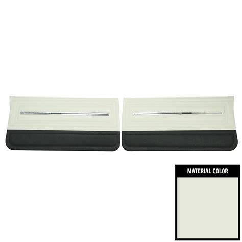 PUI Interiors 1966 Chevrolet Chevelle White & Black Front Door Panels ...