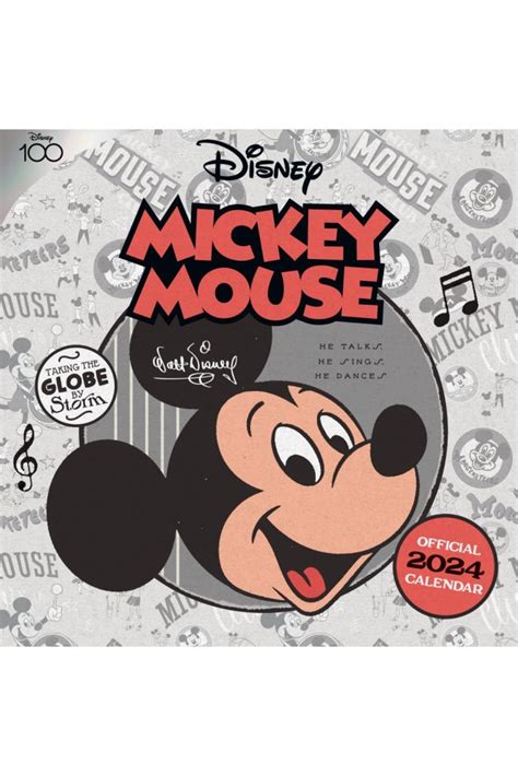 Disney Mickey Mouse Square Wall Calendar 2024 - Grange Communications