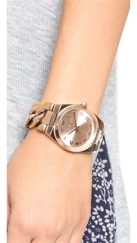 Lyst - Michael Kors Channing Watch - Rose Gold in Metallic