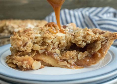 Caramel Apple Crumble Pie | All She Cooks