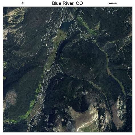 Aerial Photography Map of Blue River, CO Colorado