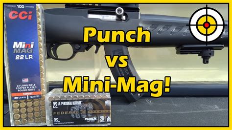 How Mighty is The Mini-Mag? .22lr Federal Punch vs CCI Mini-Mag ...