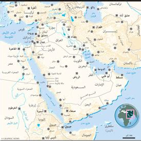 خرائط: الشرق الأوسط infographic