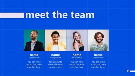 Meet The Team Slide for Presentation - SlideModel