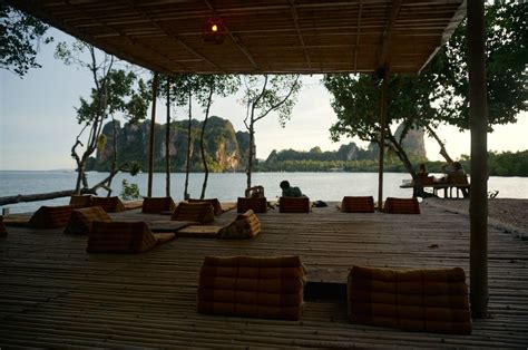 Tew Lay Bar patio in Railay Railay Beach Thailand, Outdoor Bed, Outdoor Decor, Krabi, Beach Trip ...
