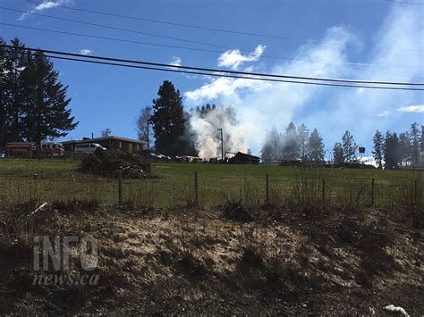 UPDATE: Crews battle barn fire in West Kelowna | iNFOnews | Thompson-Okanagan's News Source