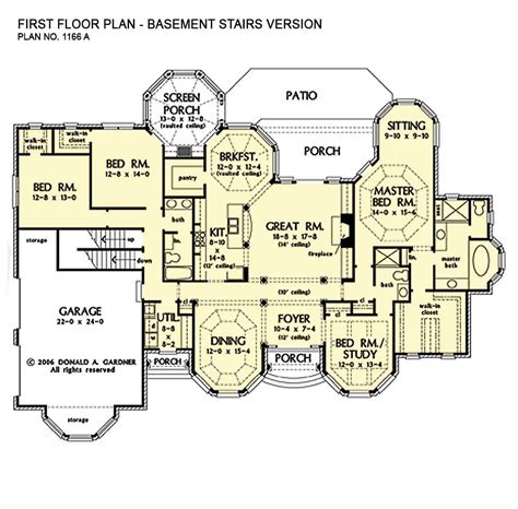 Manor House Plans | One Story Home Plans | Don Gardner