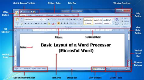 layout-of-a-word-processor | Words, Processor, Toolbar