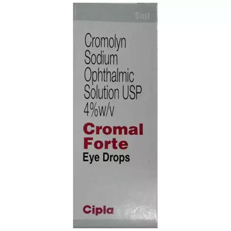 Cromal Forte Eye Drop: Uses, Price, Dosage, Side Effects, Substitute, Buy Online