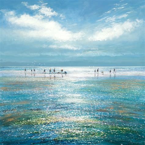 Sun, Sea and Sky, Original Painting by Michael Sanders, Wychwood Art