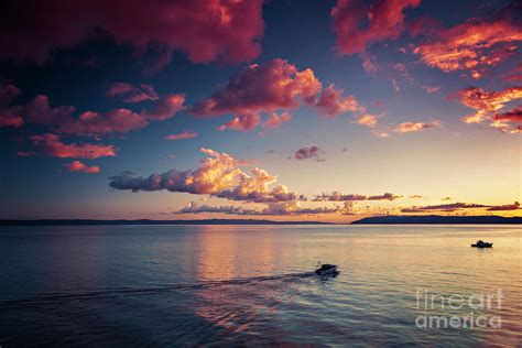 Pink clouds sunset Photograph by Sophie McAulay | Fine Art America