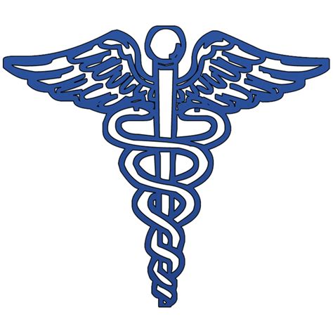 Blue caduceus medical symbol clipart image - ipharmd.net