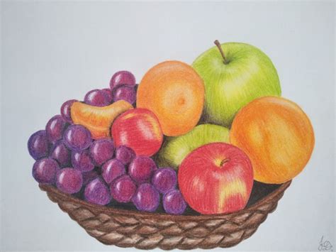 Fruit bowl drawing | Cesto di frutta, Composizioni di frutta, Frutta