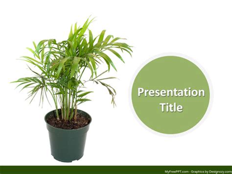 Free Green Plant PowerPoint Template - Download Free PowerPoint PPT