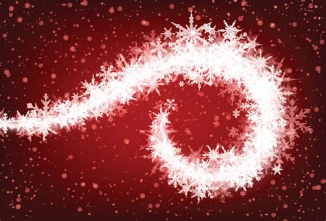 Red Winter Background With Snowflakes Stock Illustration - Download Image Now - Abstract ...