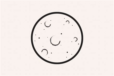 Moon Full Outline Iconic Vector Line Art Graphic by sargatal · Creative Fabrica