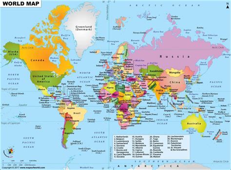 Why a world map with countries and capitals is useful and where is it used - Getinfolist.com