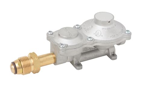 Flame King 2-Stage Propane Gas RV Regulator with Pol Valve Connection ...