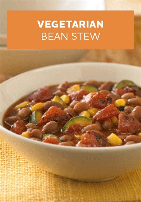 This Vegetarian Bean Stew recipe is not only delicious, but it's perfect for Meatless Mondays ...